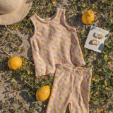 Sleeveless Biker Set in Lemon Twist