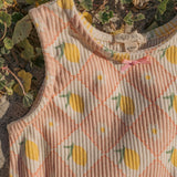 Sleeveless Biker Set in Lemon Twist