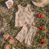 Crochet Clip Set in Cherry Crush