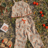 Crochet Clip Set in Cherry Crush