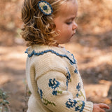 Ines Cardigan in Midnight Bloom