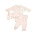 Pima Embroidered Bundle Set in Pink Bunny