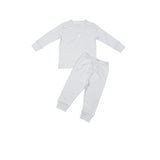Pima Embroidered Pajama Set in Blue Lamb