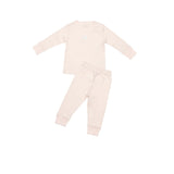 Pima Embroidered Pajama Set in Pink Lamb