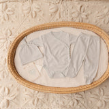 Crochet Trim Three Piece Set in Blue