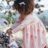 Velvet Clip Set - Vintage Bows Dusty Pink