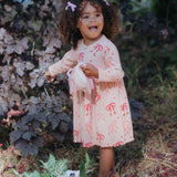 Velvet Clip Set - Vintage Bows Dusty Pink