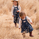 Overall Romper in Midnight Bandana