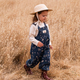 Overall Romper in Midnight Bandana
