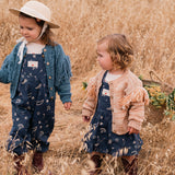 Overall Romper in Midnight Bandana