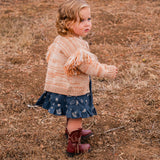 Fringed Cardigan in Prairie Sand
