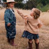 Fringed Cardigan in Prairie Sand