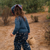 Patchwork Sweater in Wildberry Denim