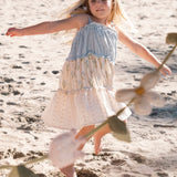 Amber Dress in Blue Tulip