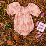 Velvet Clip Set - Vintage Bows Dusty Pink