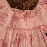 Ivy Romper - Vintage Bows Dusty Pink