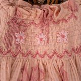 Ivy Romper - Vintage Bows Dusty Pink