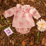 Georgina Set - Vintage Bows Dusty Pink