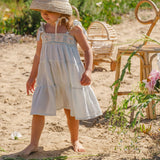 Crochet Dress in Blue Bouquet