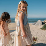 Amber Dress in Blue Tulip