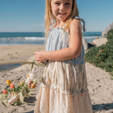 Amber Dress in Blue Tulip