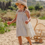 Crochet Dress in Blue Bouquet