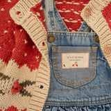 Intarsia Cardigan - Red