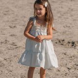 Crochet Dress in Blue Bouquet