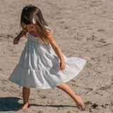 Crochet Dress in Blue Bouquet