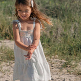 Crochet Dress in Blue Bouquet