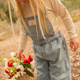 Ribbed Turtleneck - Natural/Denim