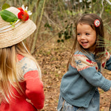 Crochet Clip Set - Cherry Red