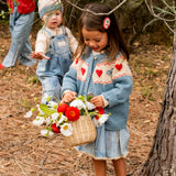 Sweetheart Cardigan - Teal Blue
