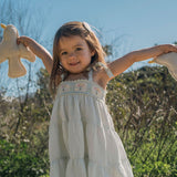 Crochet Dress in Blue Bouquet