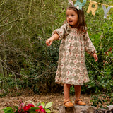 Noelle Dress - Cherry Patchwork Vintage Blue