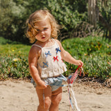 Ruffle Bloomer Set in Denim