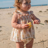 Crochet Clip Set in Pink Rose