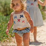 Ruffle Bloomer Set in Denim