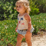 Ruffle Bloomer Set in Denim