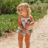 Ruffle Bloomer Set in Denim