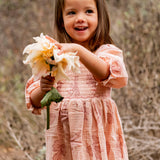 Ivy Dress - Vintage Bows Dusty Pink