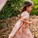 Ivy Dress - Vintage Bows Dusty Pink