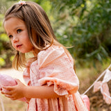 Ivy Dress - Vintage Bows Dusty Pink