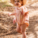 Ivy Romper - Vintage Bows Dusty Pink