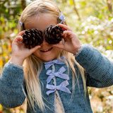 Velvet Bow Sweater - Aegean Blue