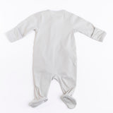 Pima Embroidered Footie in Blue Boat