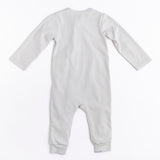 Pima Embroidered Footless Sleeper in Blue Boat
