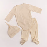Pima Embroidered Bundle Set in Goose