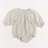 Gauze Romper in Embroidered Stars