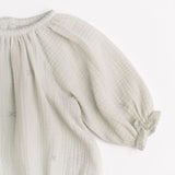 Gauze Romper in Embroidered Stars